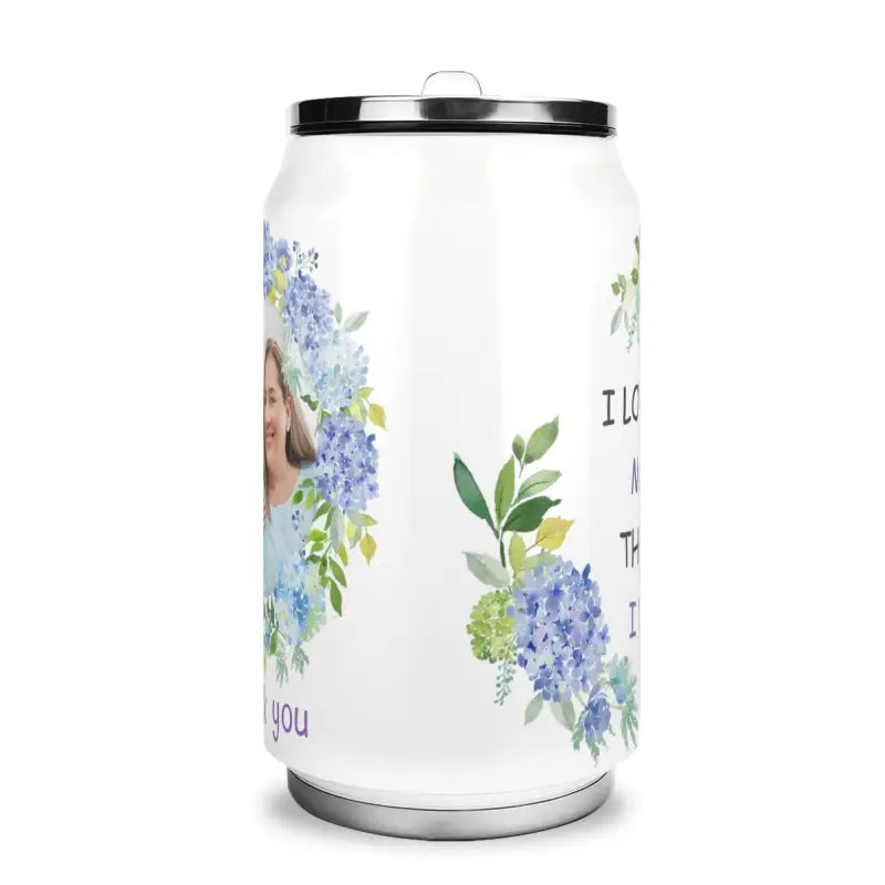 Insulated floral Coke cups travel mug, perfect for stylish caffeine on the go
