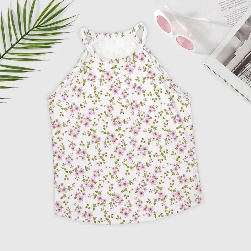 Floral print halter top from Boho Dreams, perfect for dresses and stylish after-sales processing