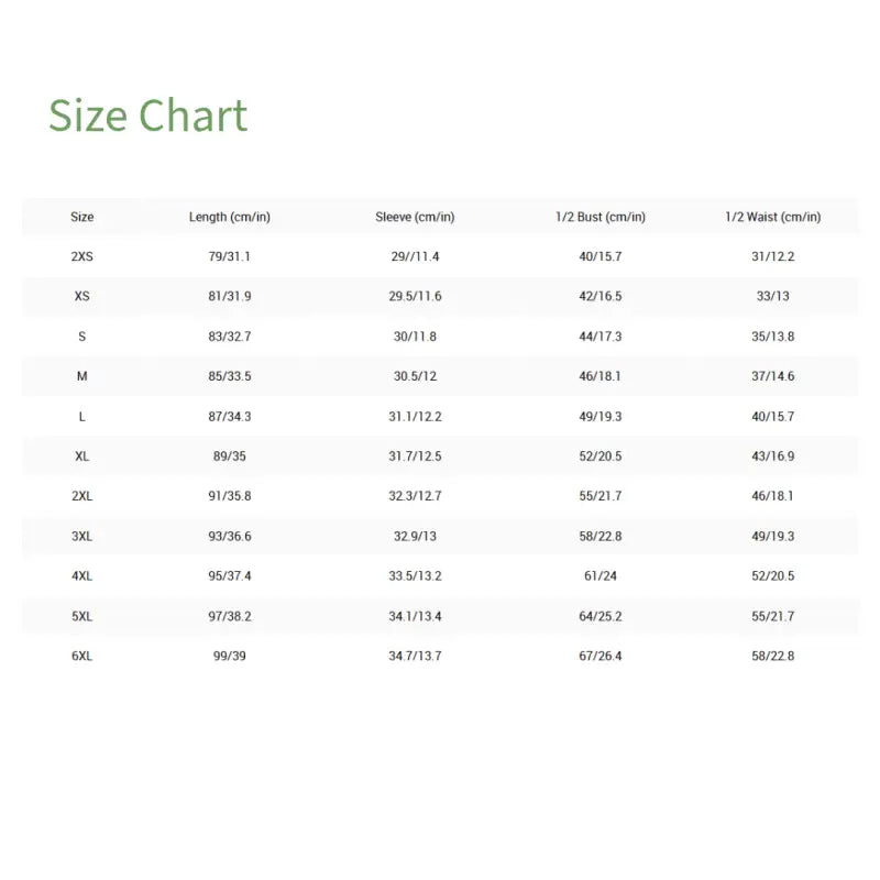 Size chart for Cottagecore Sweetheart Dress with floral design and short sleeves measurements