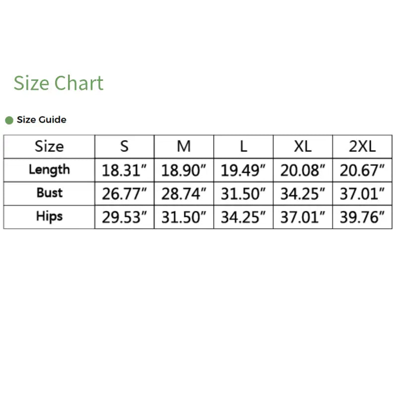 Clothing size chart for the Flirty Waves and Floral Vibes Lace Band Swimsuit