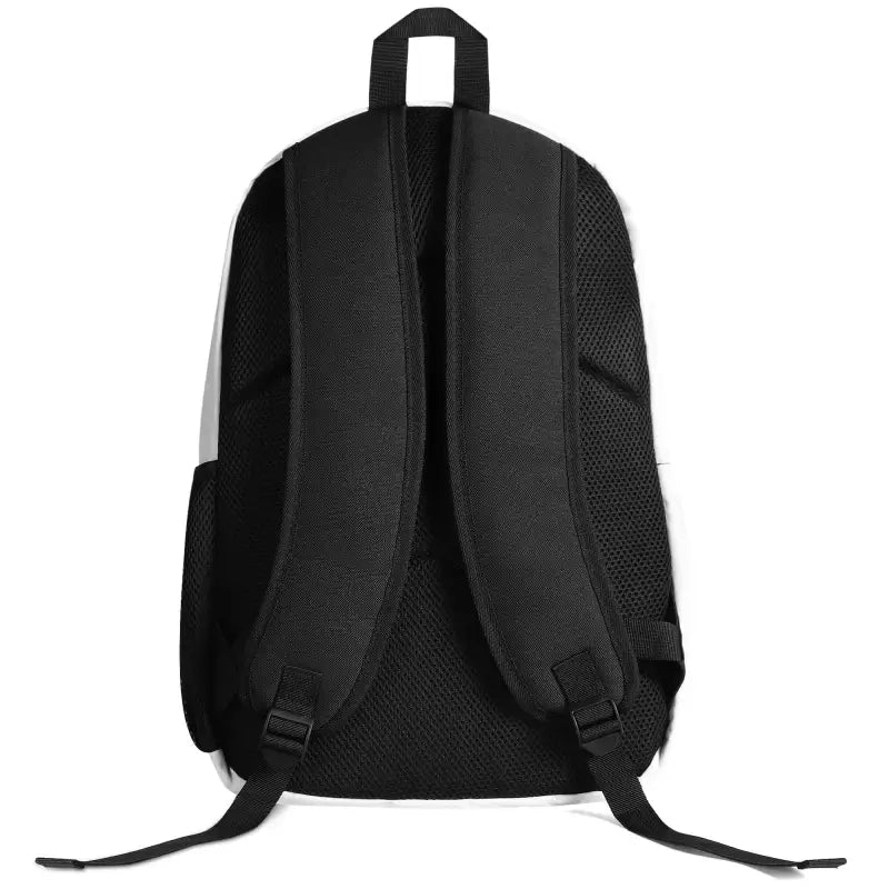 Black Personalized Cupcake Backpack with padded straps and mesh back for comfort