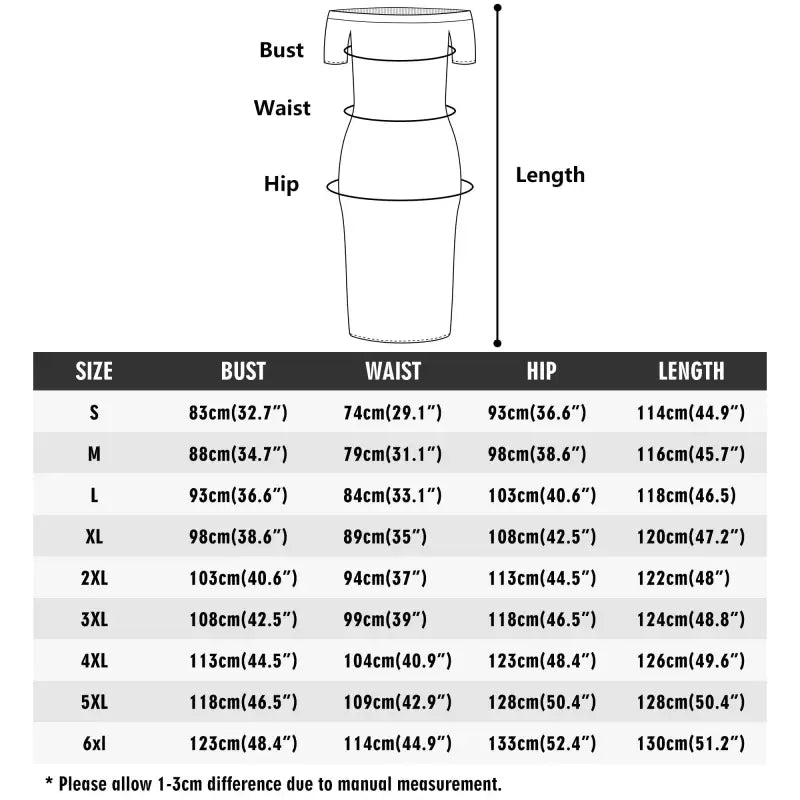 Size chart for Sage Green Floral Dress with bust, waist, hip, and length measurements
