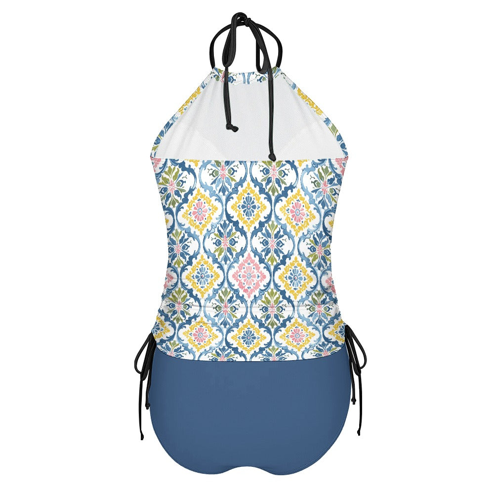 tankini set front and bottom view