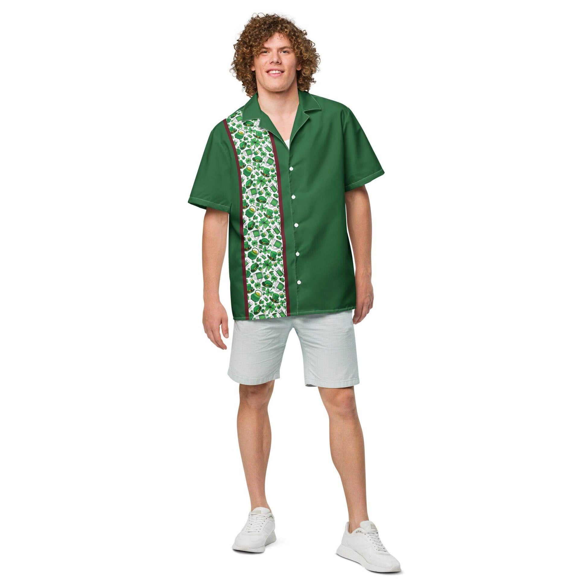 Vintage St Patrick's Bowling Shirt - Plus Size