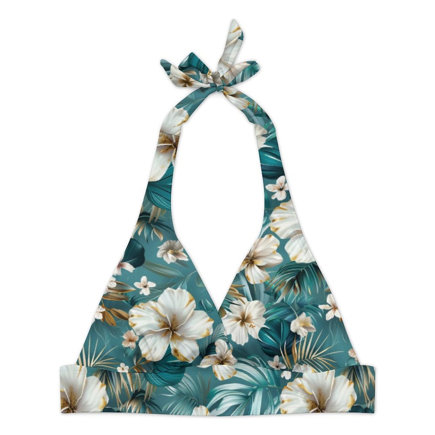 Tropical halter bikini top product image