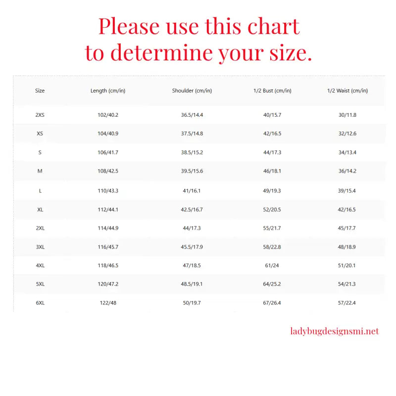 Size chart for the Sweetheart Neckline Floral Dress showing key measurements