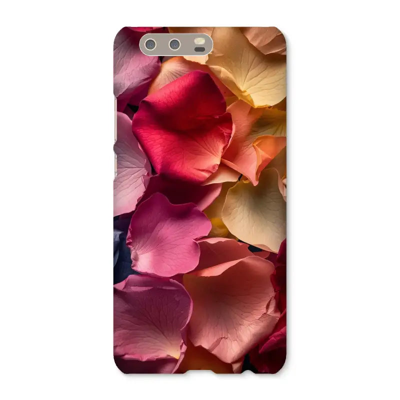 Colorful flower petals on the Rose Snap Phone Case for Samsung Galaxy S20 and Google Pixel