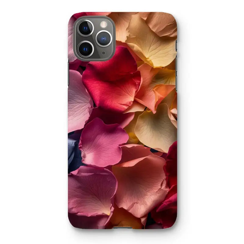 Colorful floral rose petals design on the Rose Snap Phone Case for Samsung Galaxy S20