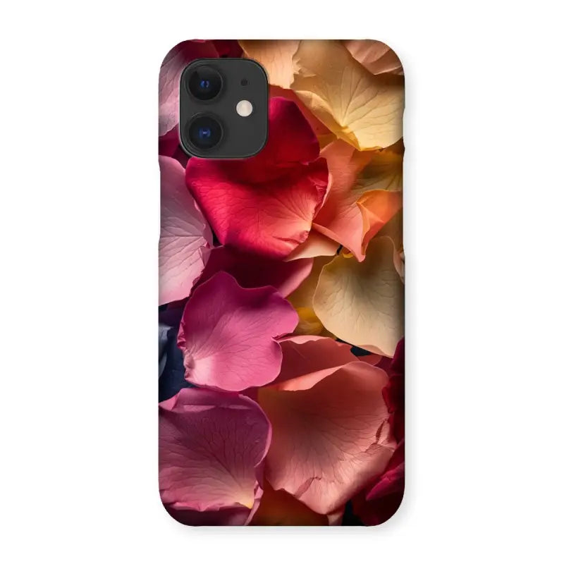 Colorful floral rose petals on the Rose Snap Phone Case for Samsung Galaxy S20, Google Pixel