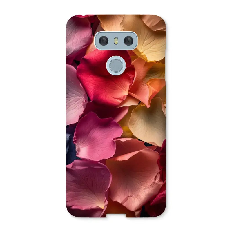 Vibrant Rose Snap Phone Case with floral pattern for Samsung Galaxy S20 or Google Pixel