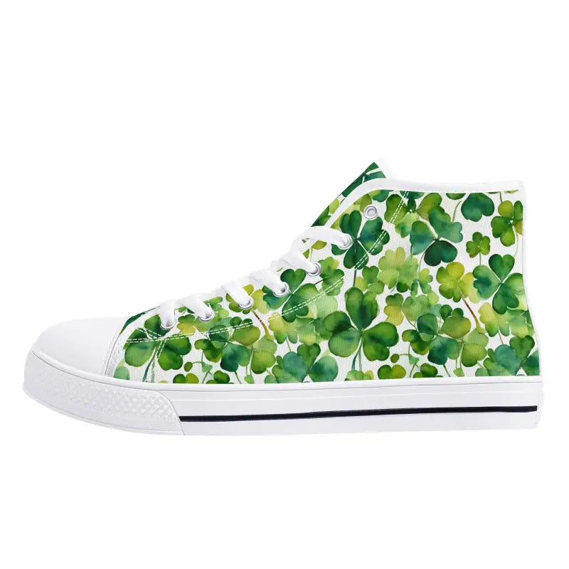 Womens Shamrock High with green shamrock pattern, perfect for adding Celtic charm