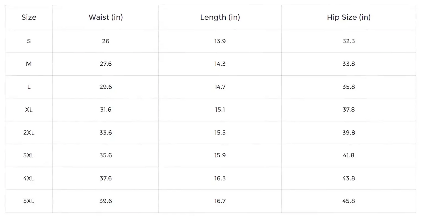 Size chart for sexy lacing backless one-piece swimsuit with waist, length, and hip measurements